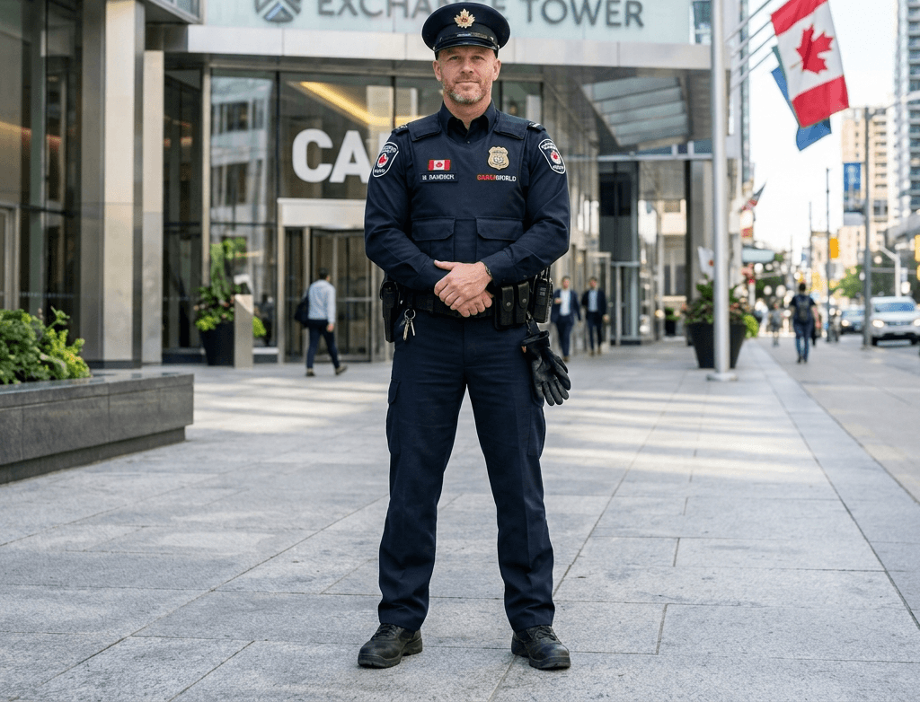 Security professionals on duty